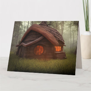 CABANE DANS LES BOIS ART CARTES PENSÉES POUR VOUS
