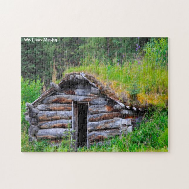 Cabane en Alaska. Puzzle (Horizontal)