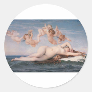 Cabanel Alexandre Die Geburt der Venus 1863 Runder Aufkleber