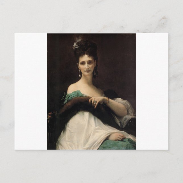 Cabanel Alexandre La Comtesse de Keller 1873 Postkarte (Vorderseite)