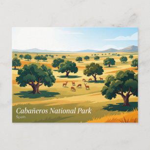 Cabañeros-Nationalpark Spanien Postkarte