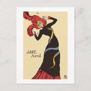 Cabaret Dancer von Henri de Toulouse-Lautrec Card Postkarte