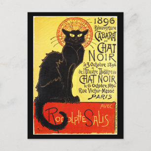 Cabaret du Chat Noir, Steinlen Postkarte