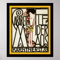 Cabaret Fledermaus ~ Vintage Werbung