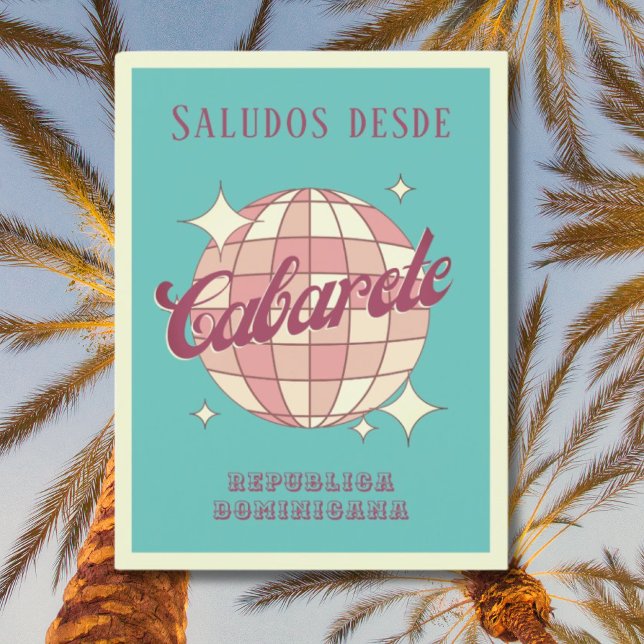 Cabarete Dominikanische Republik Retro Vintage Pos Postkarte (Von Creator hochgeladen)