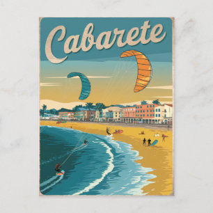 Cabarete Dominikanische Republik Vintage Postkarte