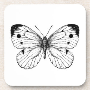 Cabbage butterfly getränkeuntersetzer