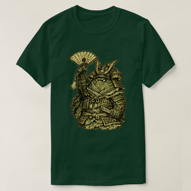 Cabbage Colonel — Funny Vegetable Commander  T-Shirt (Design vorne)