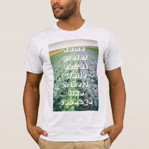 Cabbage Field: grün und lila T-Shirt