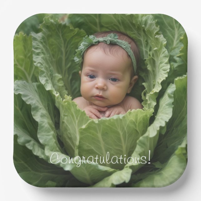 Cabbage Patch Baby Pappteller (Vorderseite)