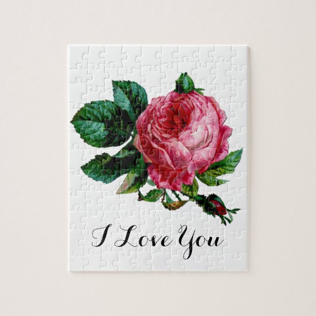 Cabbage Rose Puzzle (Vertikal)