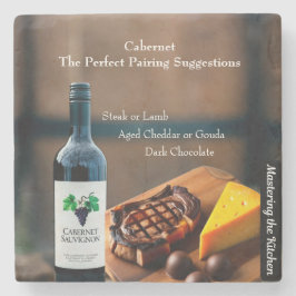 Cabernet Wine Pairing Guide/Mastering the Kitchen Steinuntersetzer