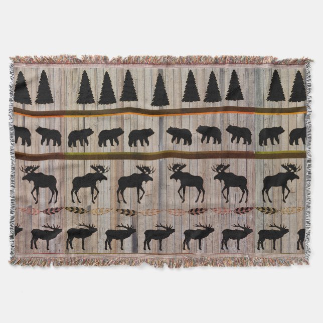 Cabin Blanket von Leslie Harlow Decke (Vorderseite)