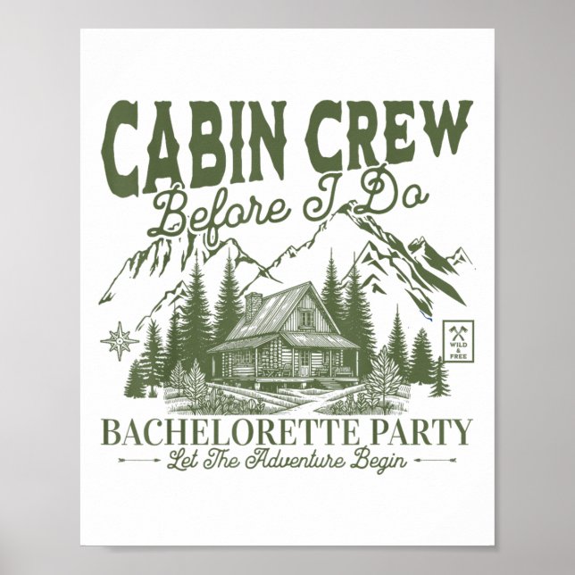 Cabin Crew Before I Do Camp Bach Bachelorette Part Poster (Vorne)