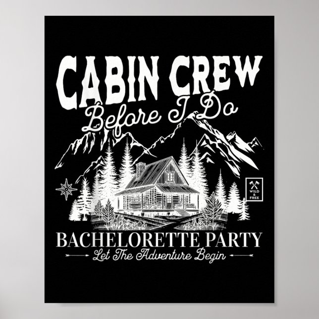 Cabin Crew bevor ich Bach Bachelorette Part mache Poster (Vorne)