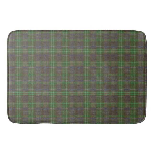 Cabin Forest Green Tartan Badematte (Vorderseite)
