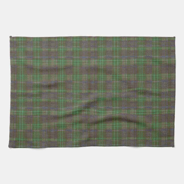Cabin Forest Green Tartan Geschirrtuch (Horizontal)