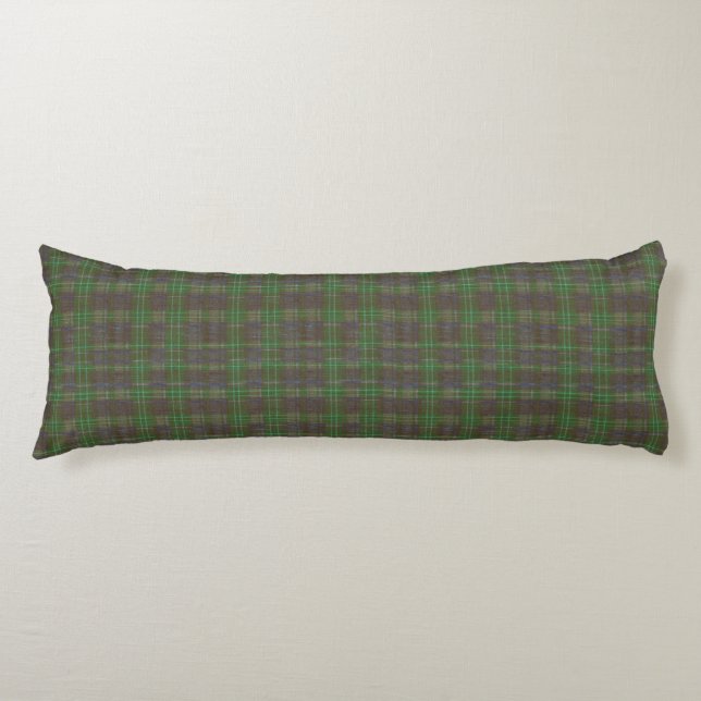 Cabin Forest Green Tartan Seitenschläferkissen (Vorderseite)