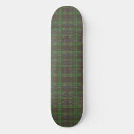 Cabin Forest Green Tartan Skateboard