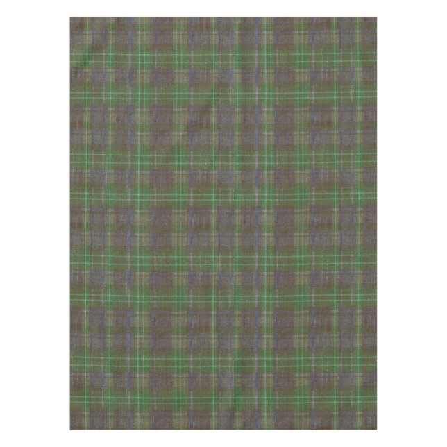 Cabin Forest Green Tartan Tischdecke (Vorderseite)