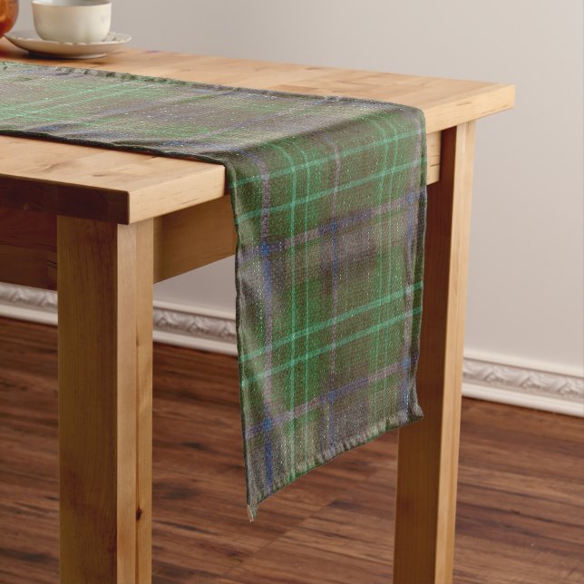 Cabin Forest Grün Tartan Kurzer Tischläufer (Beispiel)