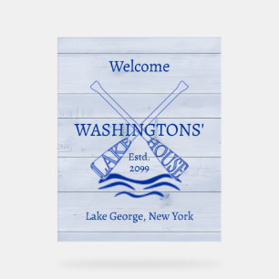 Cabin Hütte Lake House Akryllische Beschriftung Acrylschild