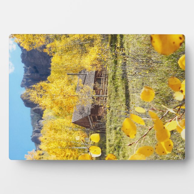 Cabin in Aspens Fotoplatte (Vorderseite)