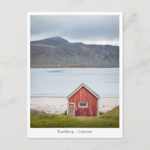 Cabin Ramberg Lofoten Postkarte