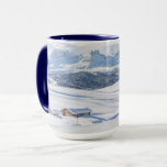 Cabin Retreat Snowscape | Dolomiten Tasse<br><div class="desc">Dieses Foto mit einer Schneeumgebung in den europäischen Alpen</div>