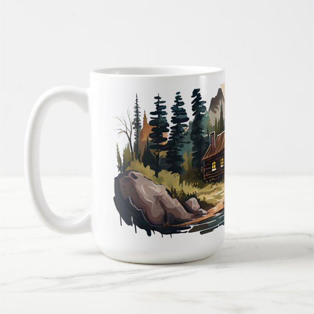 Cabin Serie 15 oz Klassische Tasse (Links)