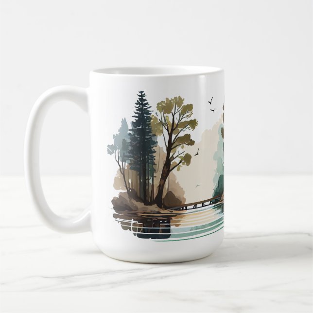 Cabin Serie 15 oz Klassische Tasse (Links)