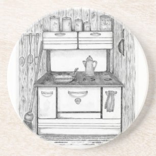 Cabin Stove Getränkeuntersetzer