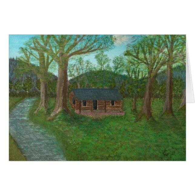 Cabine et arbres de rondin (Devant Horizontal)