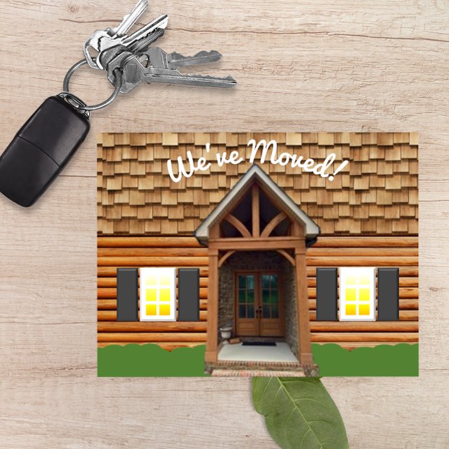 Cabine Facture Nouvelle adresse Carte postale (Créateur téléchargé)