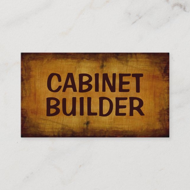Cabinet Builder Antique Visitenkarte (Vorderseite)