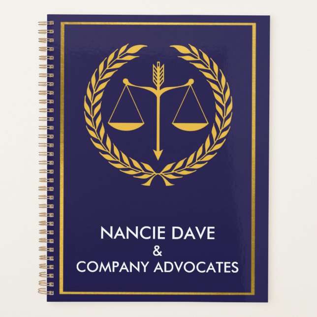 Cabinet d'avocats et planificateur du nom Personna (Devant)