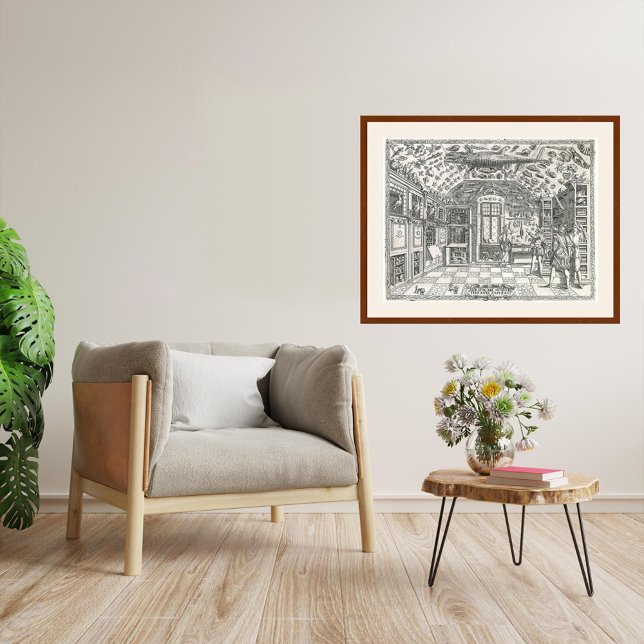 Cabinet De Curiosités Des Années 1590 - Impression (1590's Cabinet Of Curiosities Print)