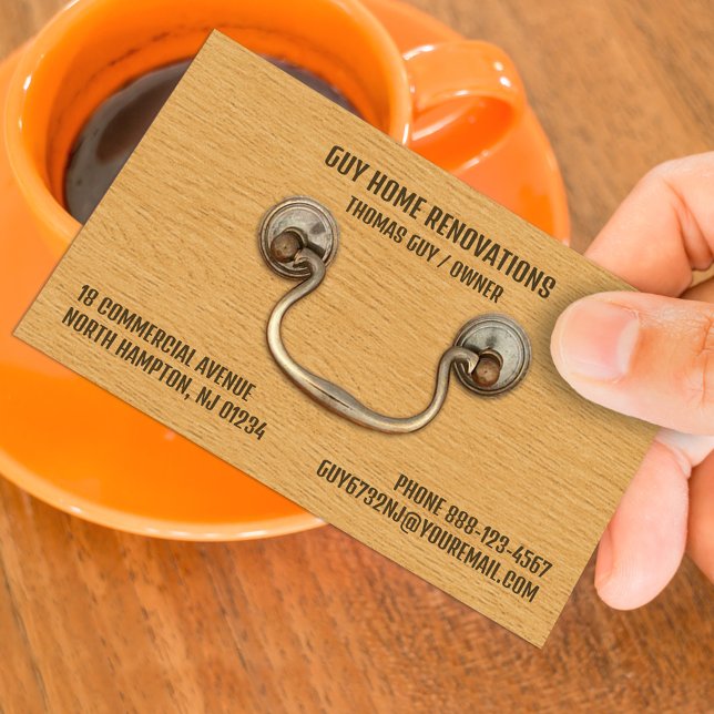 Cabinetrie Carpentry Business Card Visitenkarte (Von Creator hochgeladen)