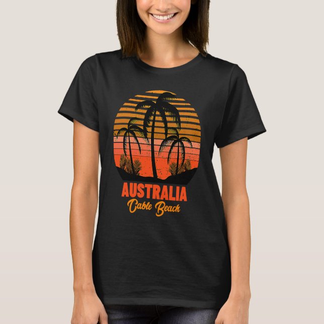 Cable Beach Australia T-Shirt (Vorderseite)