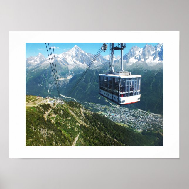 Cable car over Chamonix Poster (Vorne)
