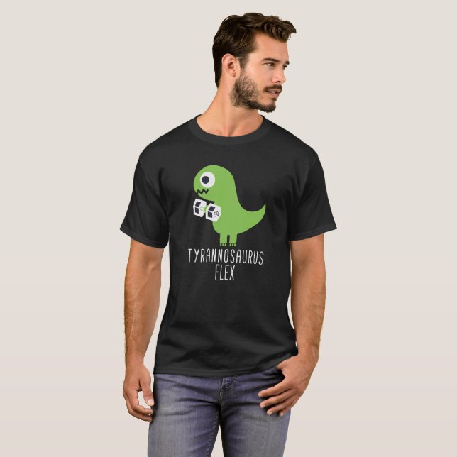 Câble de Tyrannosaurus de T-shirt de T Rex (Devant entier)
