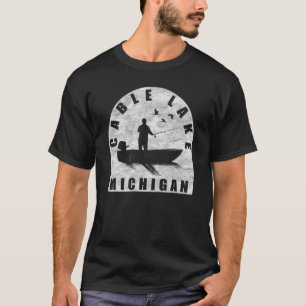Cable Lake Fischen Michigan T-Shirt