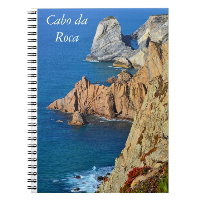 Cabo da Roca Portugal Landschaftlich Spiral Notizblock (Vorderseite)