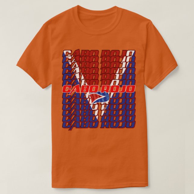 Cabo Rojo Cascade-Text T-Shirt (Design vorne)