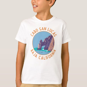 Cabo San Lucas Arch Mexico Retro abgenutzt Kreis T-Shirt