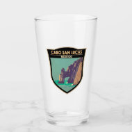 Cabo San Lucas Arch Mexiko Retro-Distressed-Kreis Glas