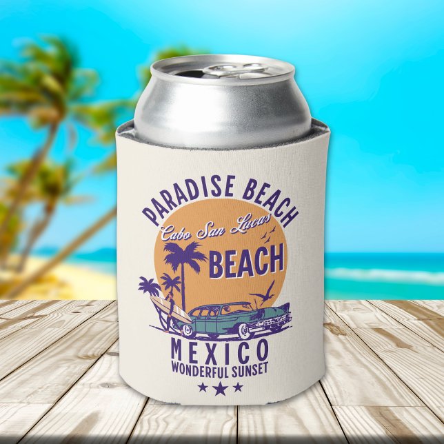 Cabo San Lucas Beach Mexico | Vintage Sunset Dosenkühler (Von Creator hochgeladen)