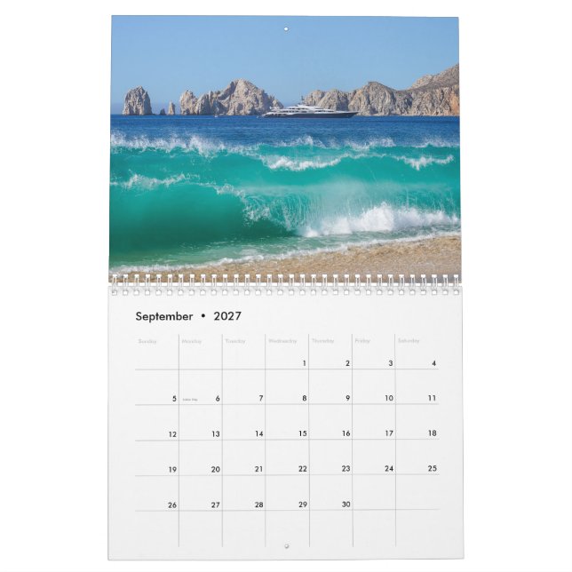 Cabo San Lucas Calendar Kalender (Sep 2027)