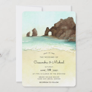 Cabo San Lucas El Arco HOCHZEIT IN URLAUBSORT Einladung