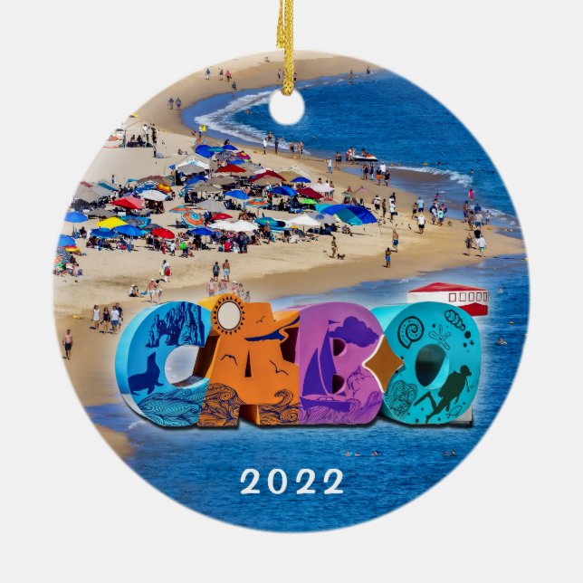 Cabo San Lucas Grafik, Keramik Keramik Ornament (Hinten)